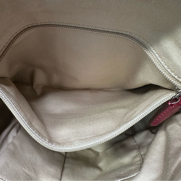 COACH Legacy Molly East/West Red Leather Satchel - Picture 13 of 16